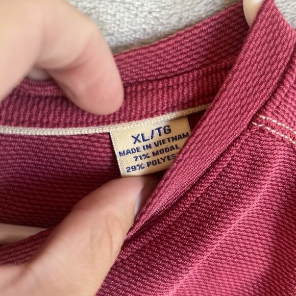 Tommy Bahama Shirt Men Size Extra Large Adult Red Casual Tee Crewneck XL - Picture 3 of 7